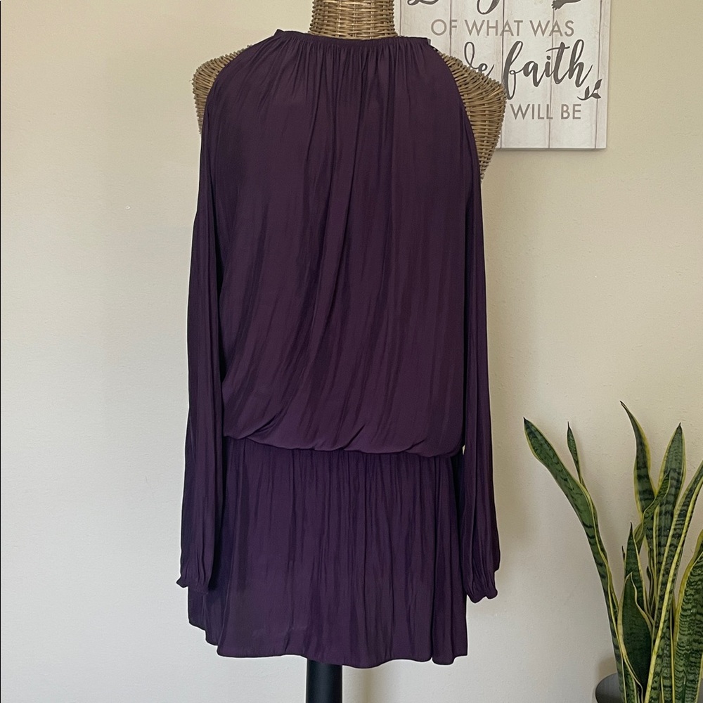 Ramy Brook Lauren Purple Cold Shoulder Dress